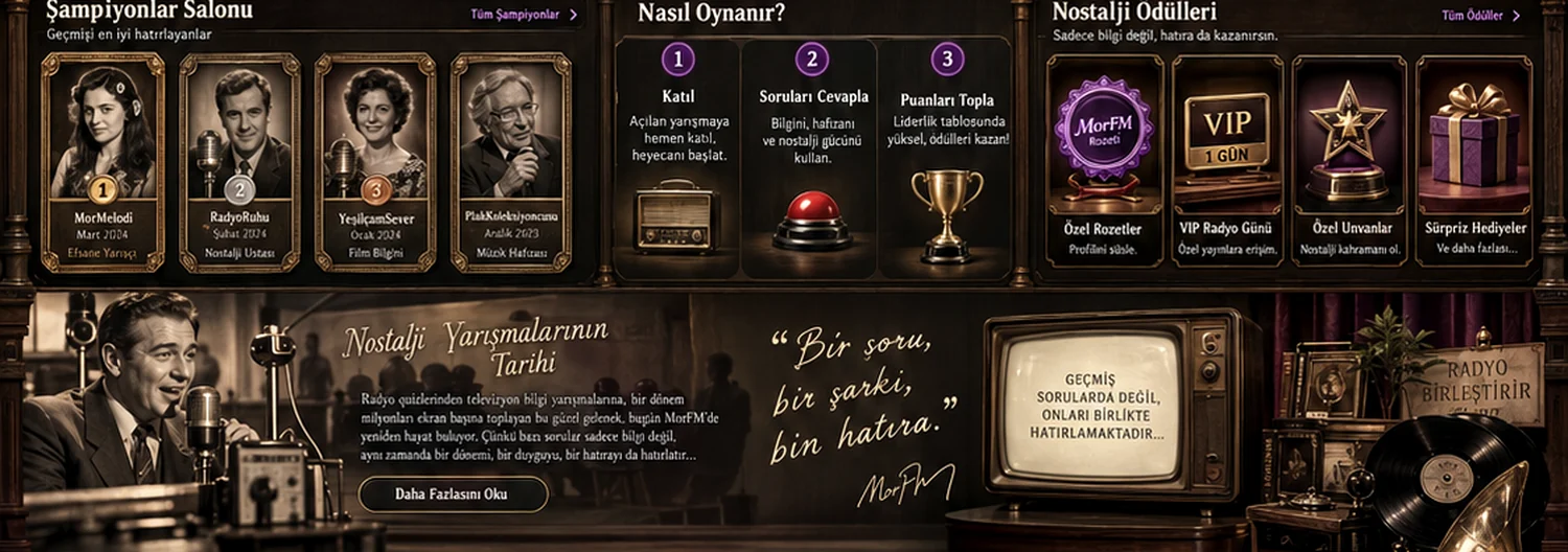 Nostalji yarışmaları tarih paneli